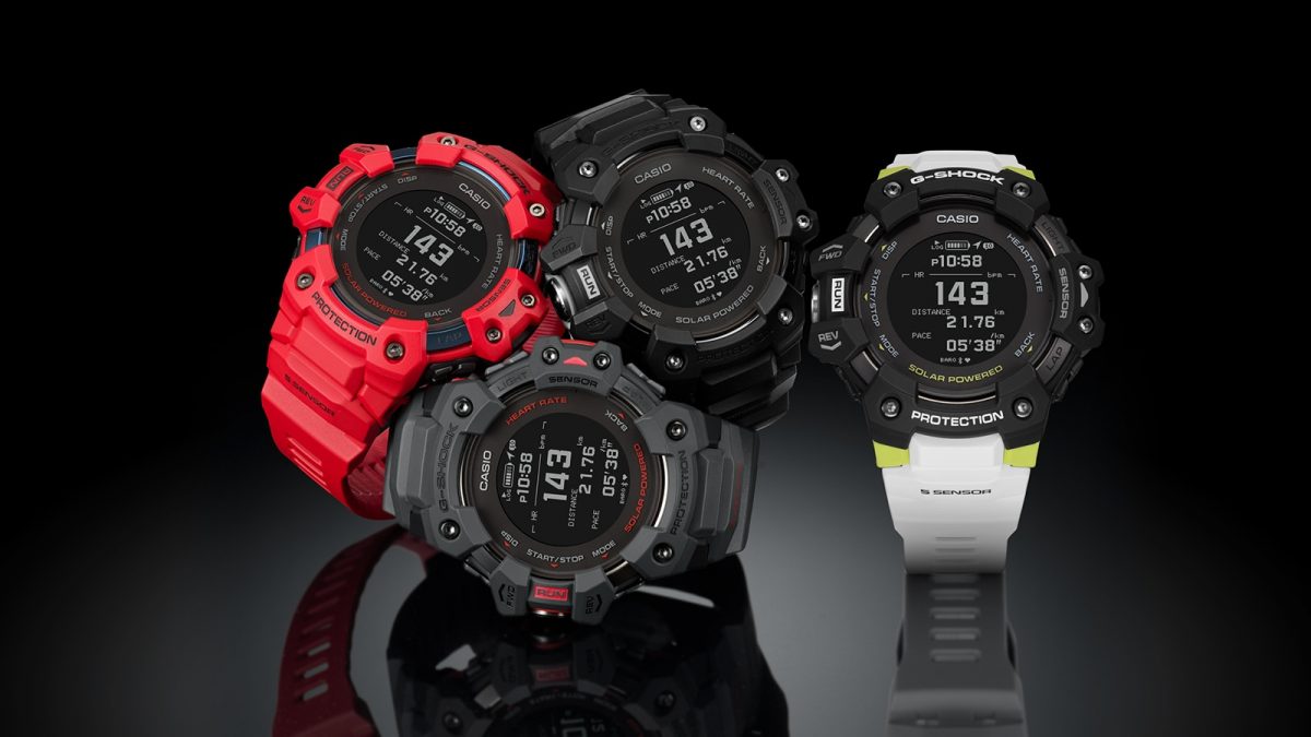 Photo of the G-Shock GBD-H1000 units
