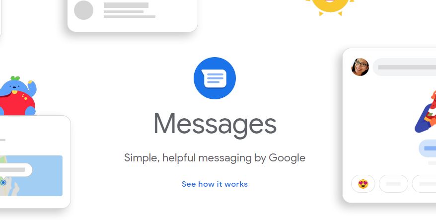 android web messages