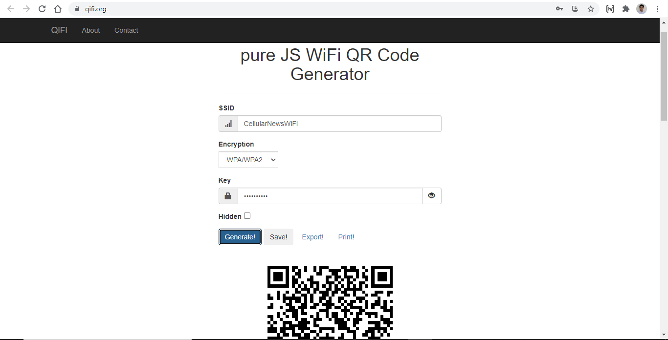 How to Create a WiFi QR Code for Your Password