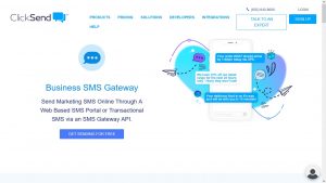 clicksend email to sms