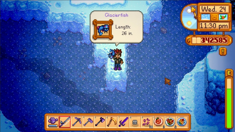 Stardew Valley Legendary Fish How To Catch Them With Ease   STARDEW VALLEY LEGENDARY FISH GLACIERFISH 