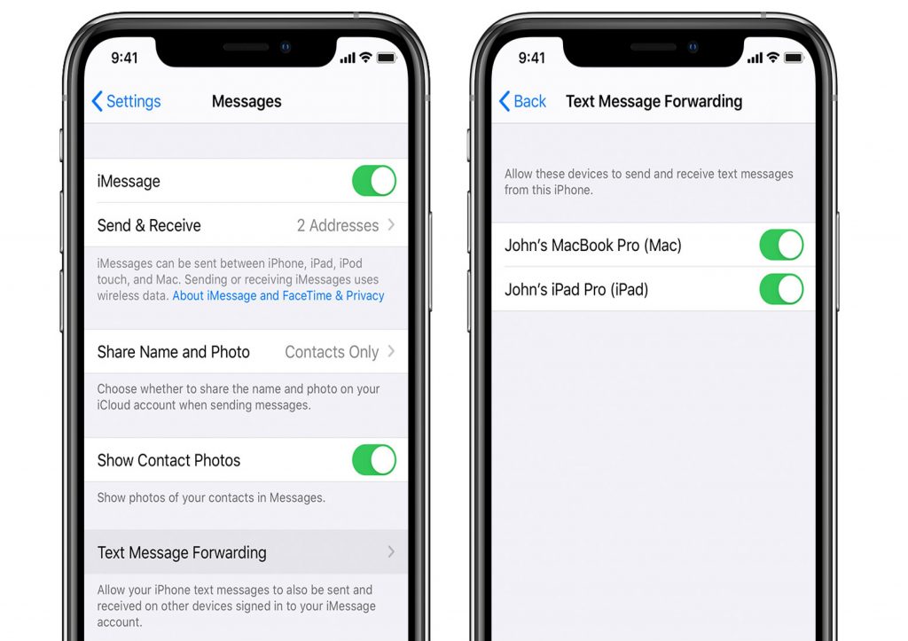 how to turn off imessage for a contact