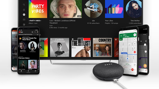 Some of the devices and apps that YouTube music is available on