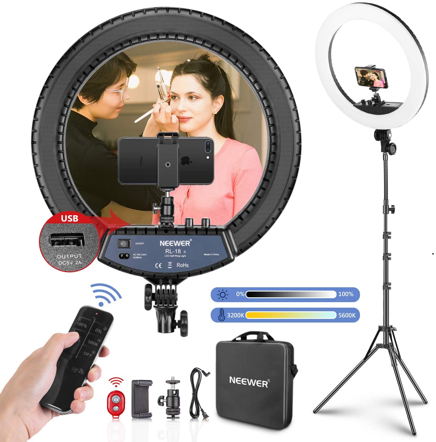Neewer 18” Selfie Ring Light