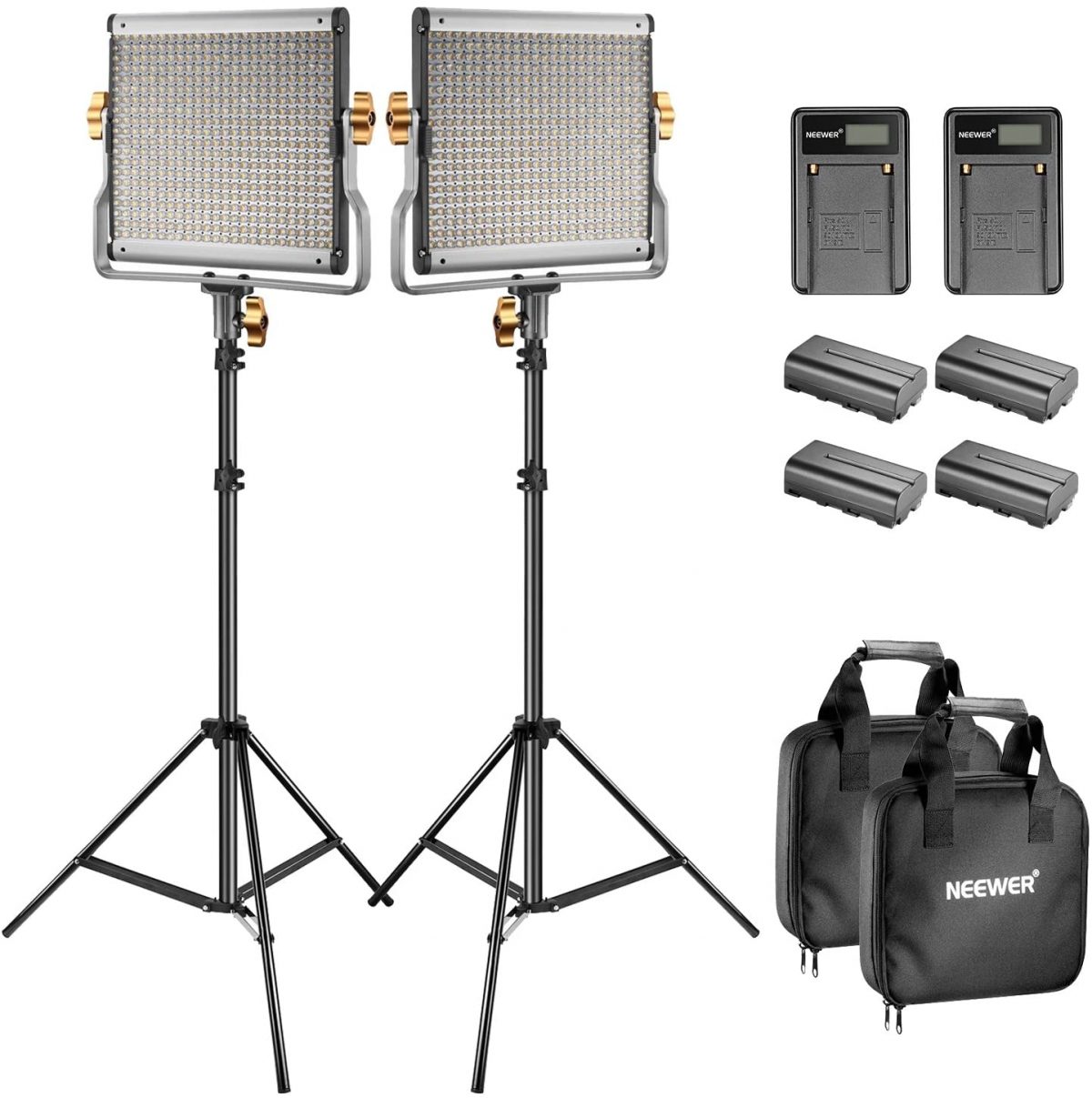 Neewer Bi-Color LED 480 Video Light and Stand Kit