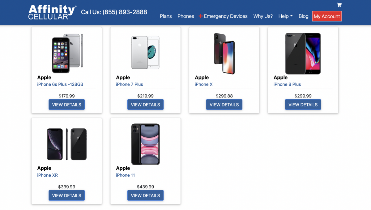 Phone Deals Offered by Affinity
