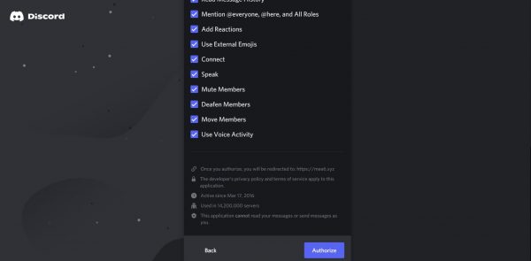 Review permissions, and then select Authorize to confirm