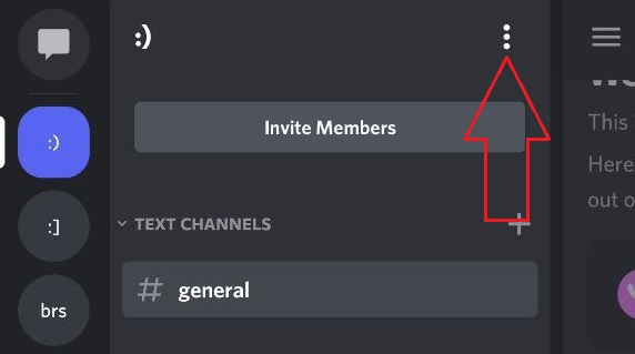 Tap on the menu icon