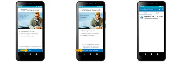 setting up voicemail on at&t landline