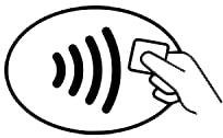Contactless reader symbol