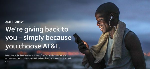 AT&T Thanks banner