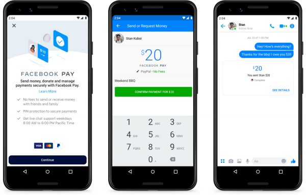 Meta or Facebook Pay is another reliable service to try