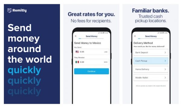 Remitly doubles as a cash delivery app
