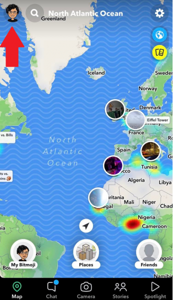 Tap on your account icon