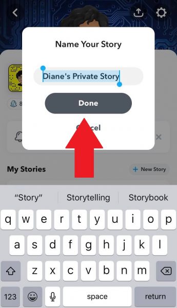Rename your Private Story