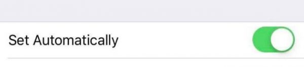 Enable "Set Automatically"