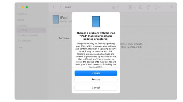 Select the Update option