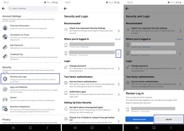 Instructions to log out facebook lite, by kisiapa sali