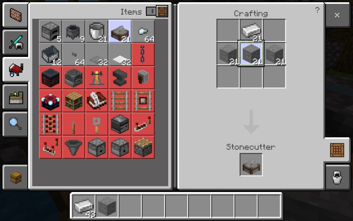How To Make Stonecutter In Minecraft Stonecutter Recipe