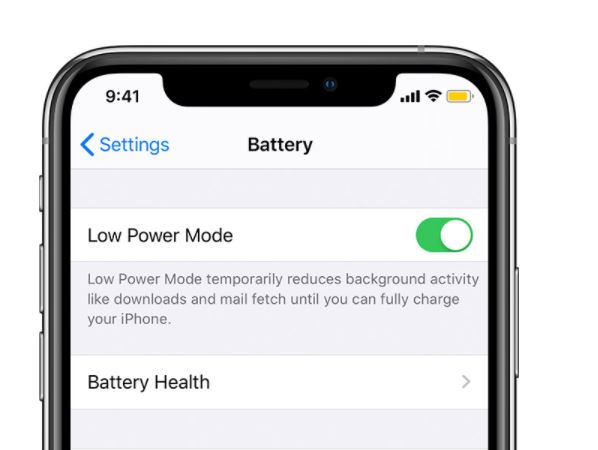Low Power Mode on iOS