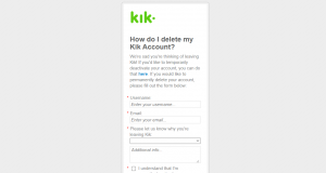 Quick Ways: How to Delete Kik Account
