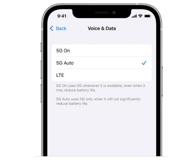 Disable 5G On to fix iPhone battery drain issue