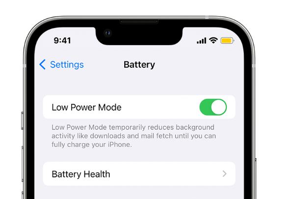 Enable Low Power Mode to fix an iPhone battery that's draining fast