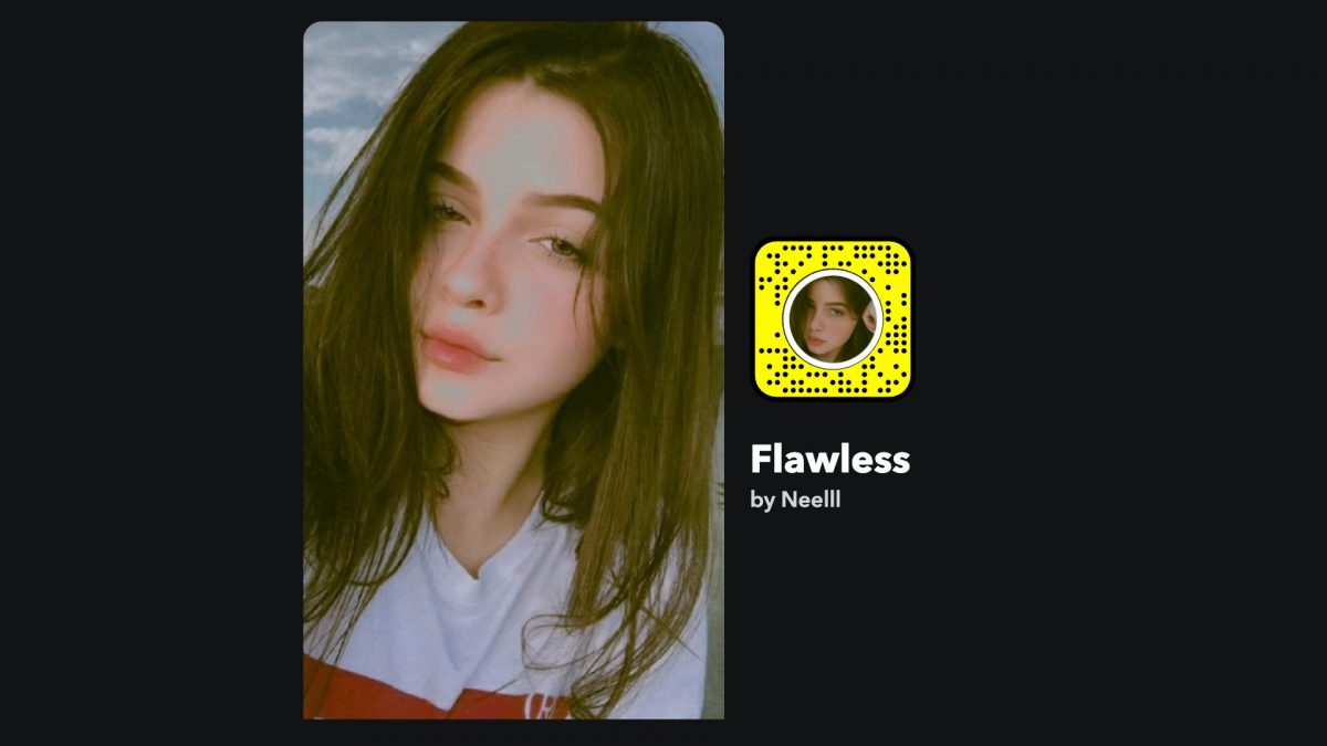 popular snapchat filter: flawless lens