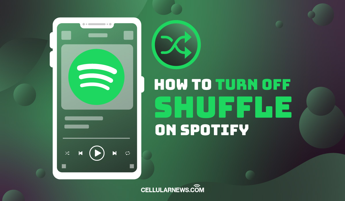 android spotify turn off shuffle