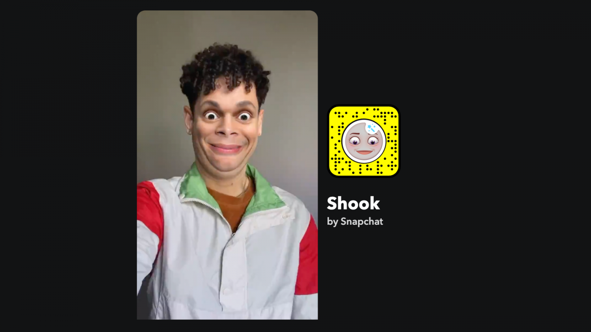 perfect face filter: shock