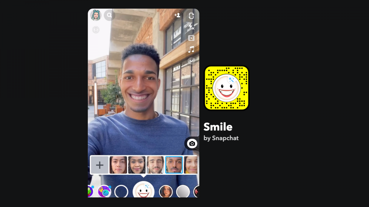 pretty snapchat filters: smile
