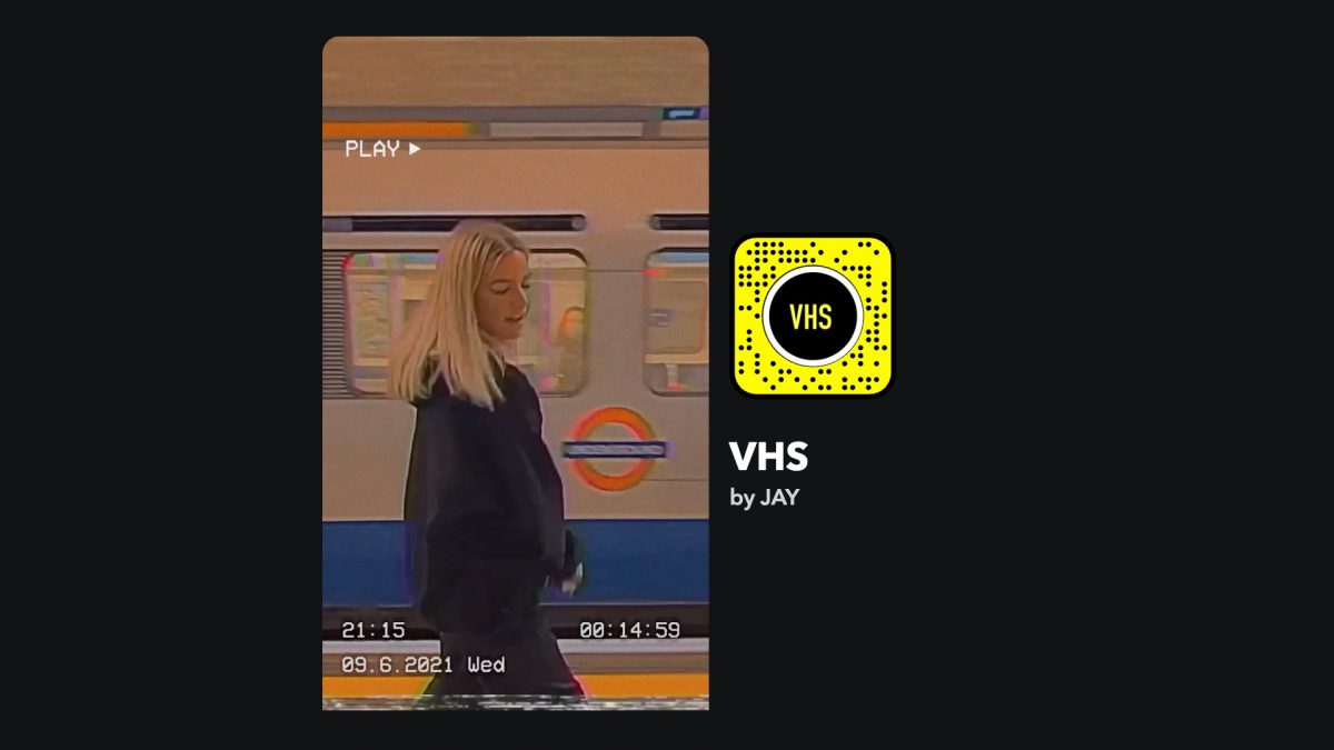 cutest snapchat filters: VHS lens