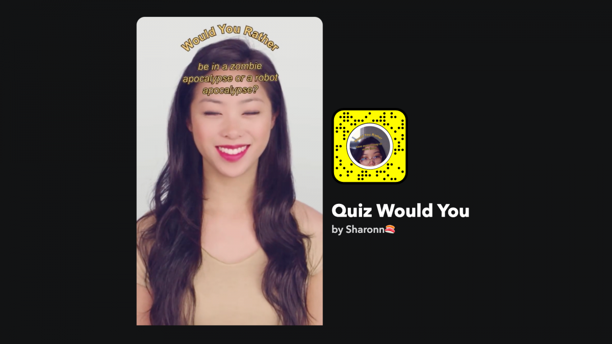 Quiz Snapchat Lens: Would You Rather