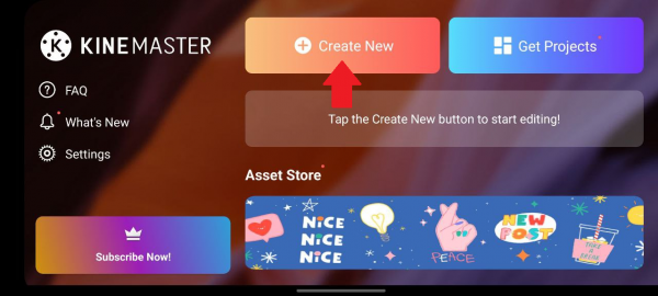 Tap Create New