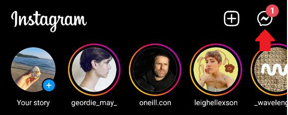 Tap on the Messenger icon