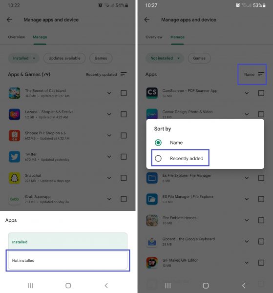 How to See Recently Deleted Apps on Android and iOS