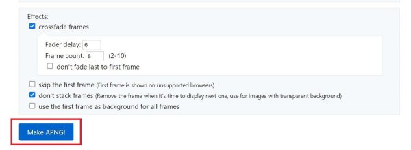 Click Make APNG