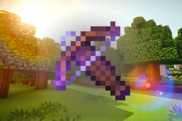 An enchanted crossbow in Minecraft