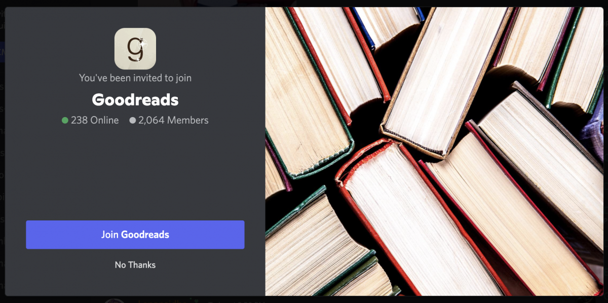 Goodreads Readers Server on Discord