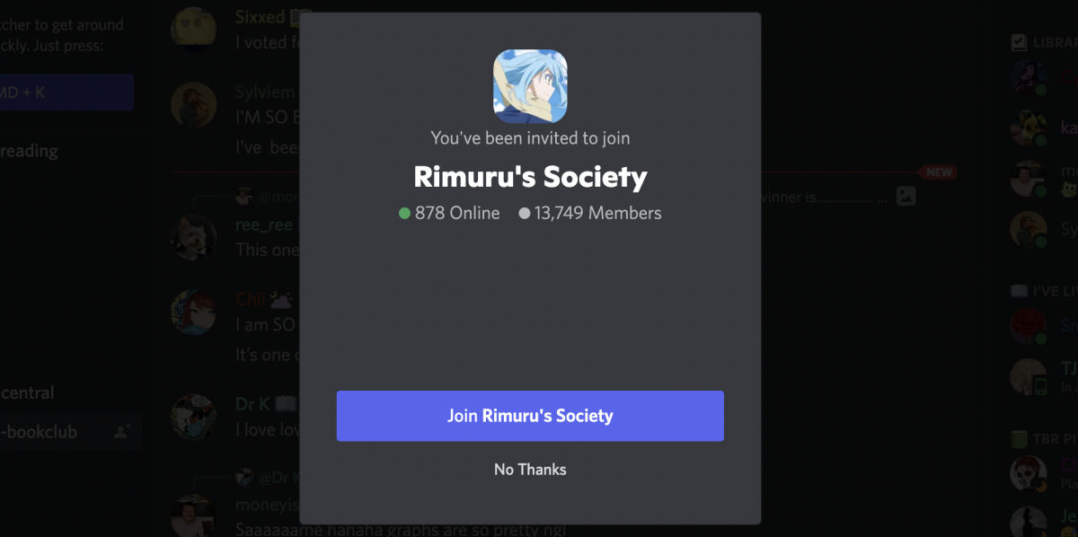 Rimuru's Society on Discord
