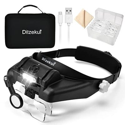 Headband Magnifier With Double LED Light