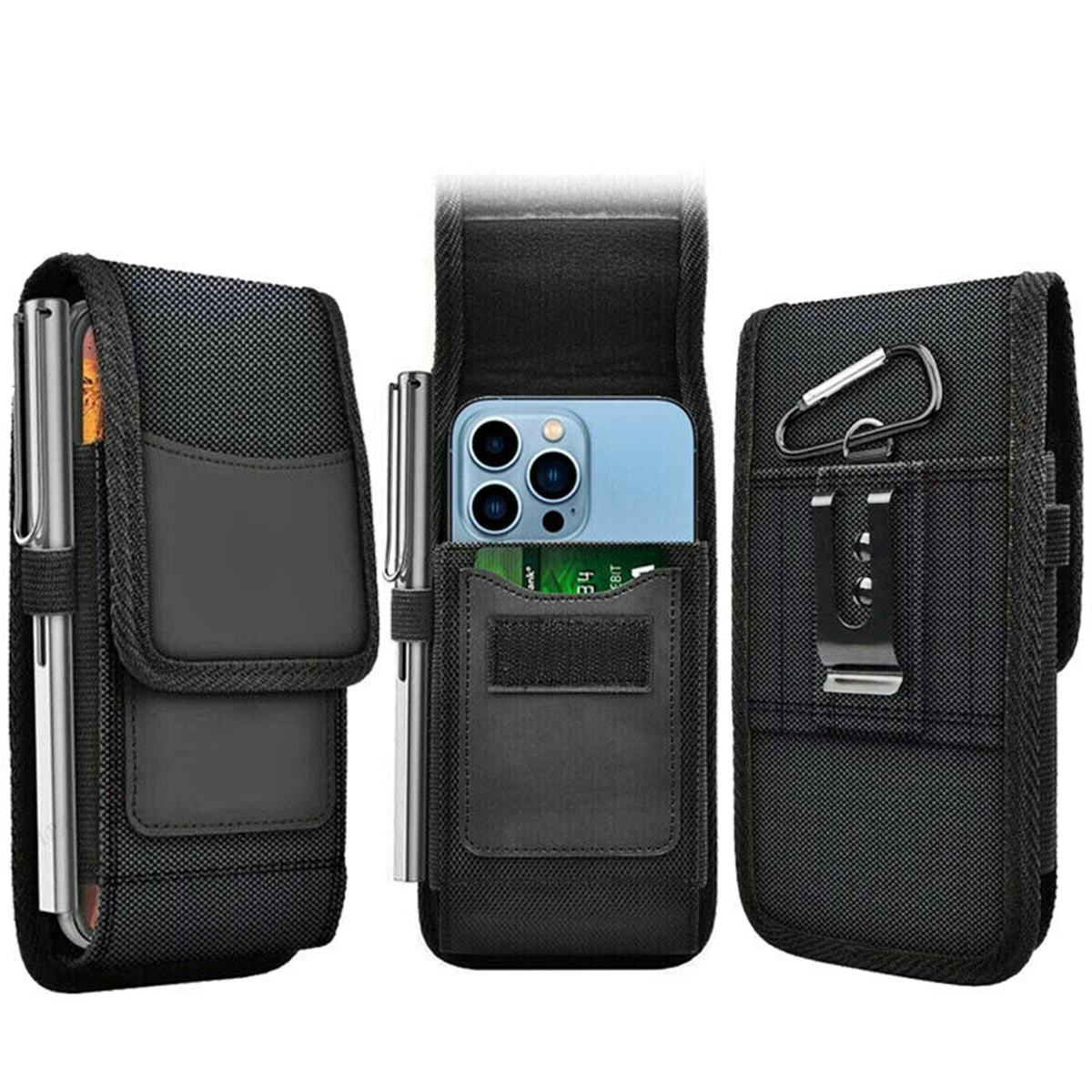 Njjex Cell Phone Holster Pouch With Belt Clip Loop Wallet Case for