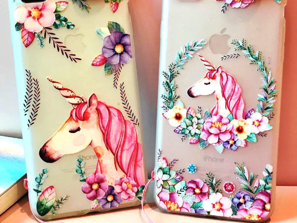 Unicorn Case for iPhone 6 Plus/6S Plus 5.5” with String Rope,3D Cartoon  Cute Elastic Kickstand Protective Case, iPhone 6 Plus Case iPhone 6S Plus  Case