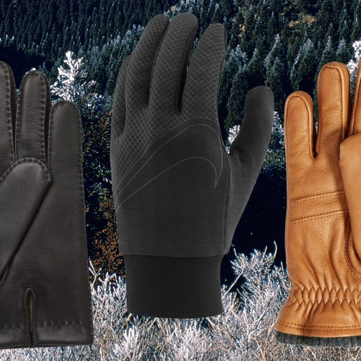 KEMIMOTO Fingerless Driving Gloves PU Faux  