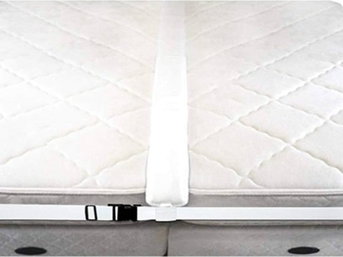 Insieme 12 Wide Bed Bridge Twin to King Converter Kit with Mattress Strap  | 76 Long Mattress Extender for Converting Twin or Twin XL Beds into King