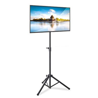 VIVO Foldable Easel 43 to 65 inch Screen Studio TV Floor Stand, Collapsible  Base 