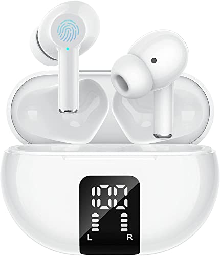 Bluetooth Earbuds with 60H Playtime and LED Power Display