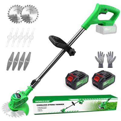 MAXLANDER Cordless Weed Wacker 10 inch with 2 PCS 20V 2.0Ah Batteries, Weed  Wacker with 1 PCS Quick Charger & 6 PCS Replacement Spool Trimmer Lines,  Lightweight Weed Edger (10-INCH String Trimmer) 