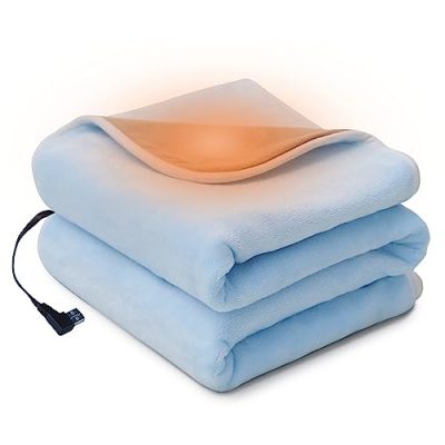 Portable Heated Blanket Waterproof 12V Heated Blanket Battery Operated for  Camping, Stadiums, Car 40x55 (Battery Not Inculded)