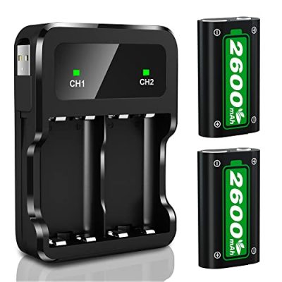 Ukor Fast Charging 2600mAh Rechargeable Battery Pack with Charger